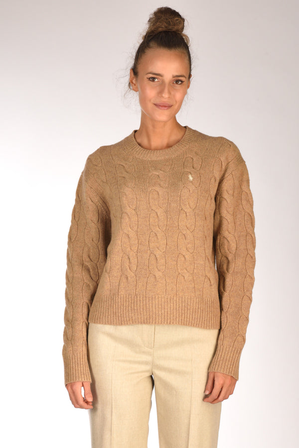 Polo Ralph Lauren Maglia Polo Beige Donna-2