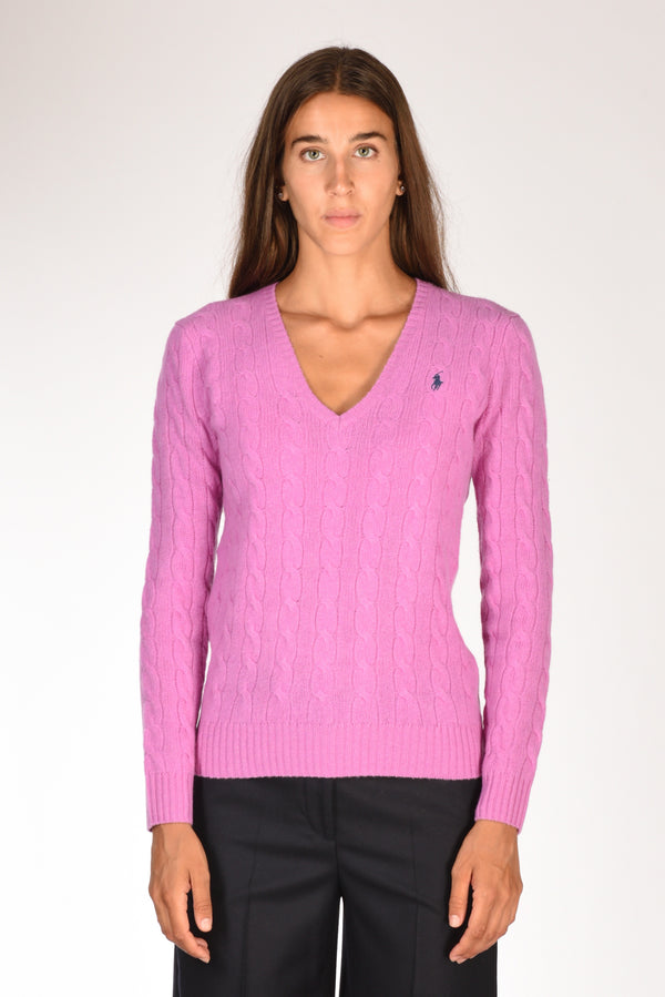 Polo Ralph Lauren Maglia V Polo Rosa Donna-2