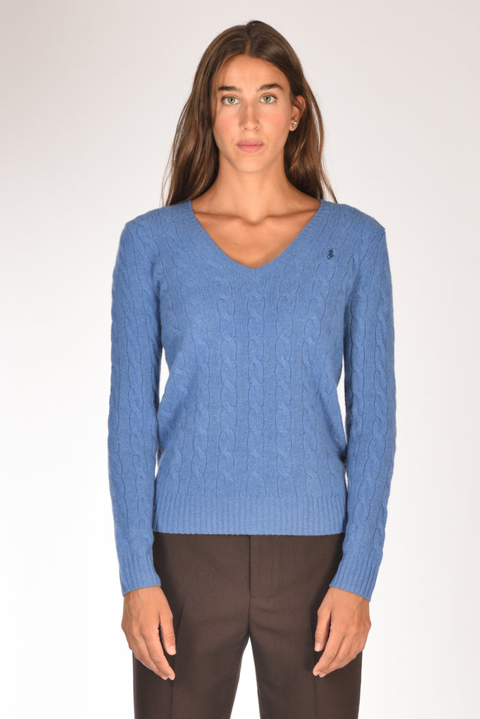 Polo Ralph Lauren Maglia V Polo Azzurro Scuro Donna - 2