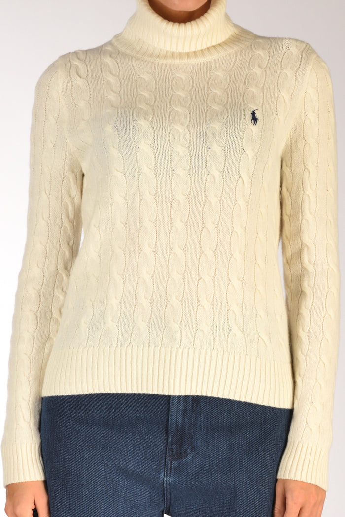 Polo Ralph Lauren Collo Alto Polo Bianco Donna - 3