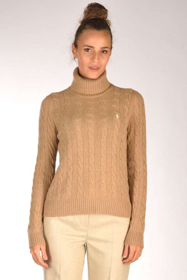 Polo Ralph Lauren Collo Alto Polo Beige Donna-2