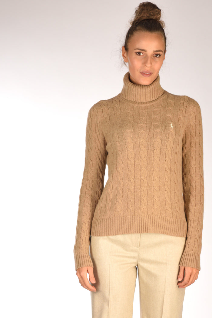 Polo Ralph Lauren Collo Alto Polo Beige Donna - 3