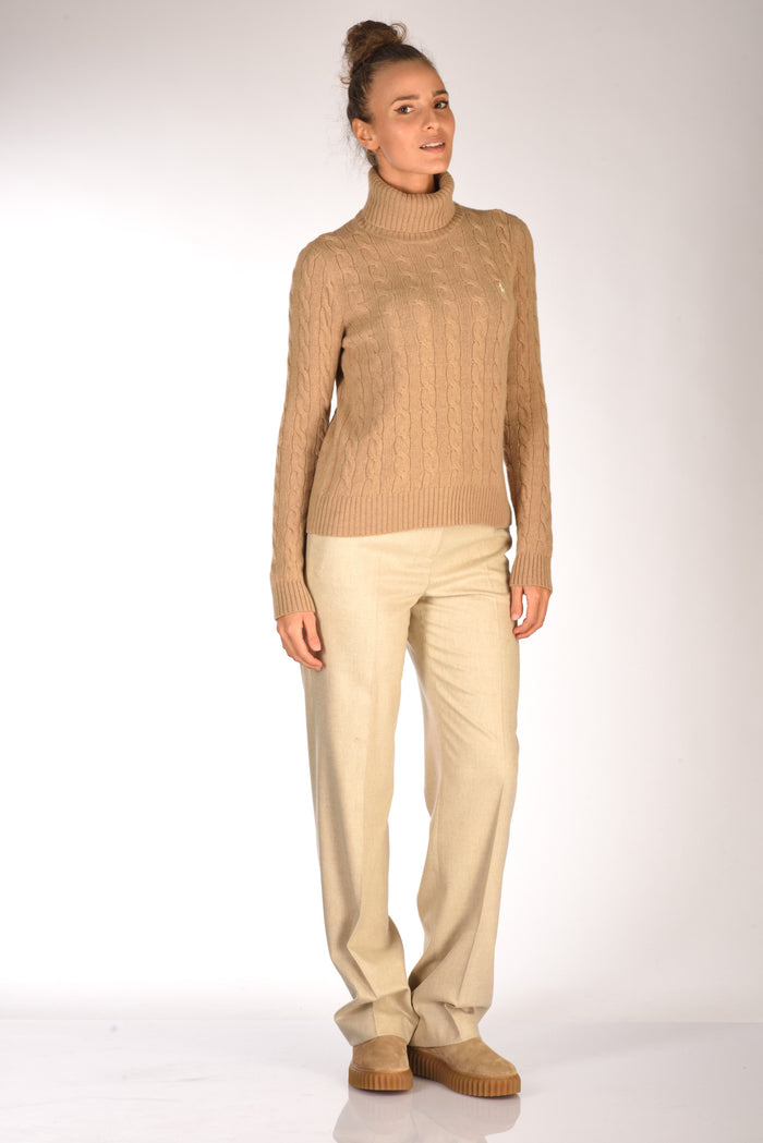 Polo Ralph Lauren Collo Alto Polo Beige Donna - 4
