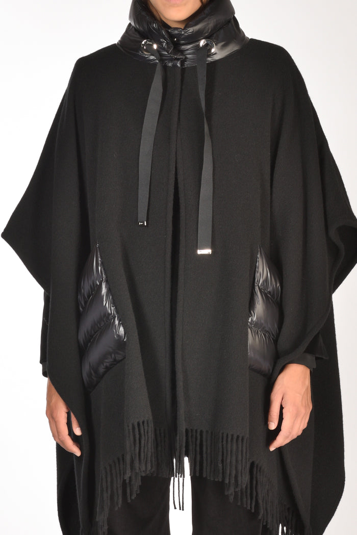 Herno Poncho Warmy Nero Donna - 3
