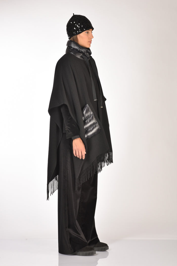 Herno Poncho Warmy Nero Donna - 4