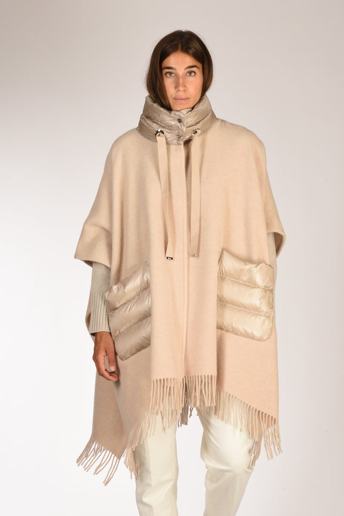 Herno Poncho Warmy Beige Donna - 1