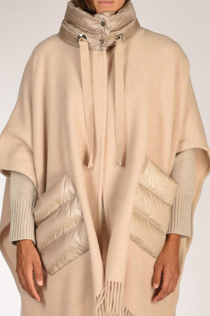 Herno Poncho Warmy Beige Donna - 3