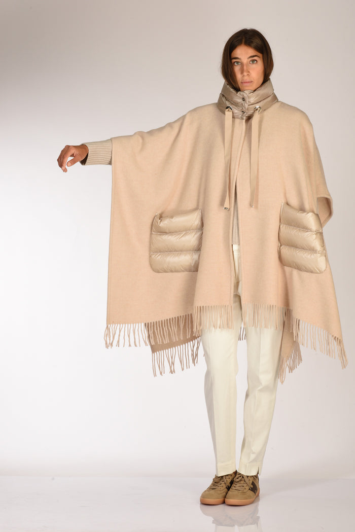 Herno Poncho Warmy Beige Donna - 6