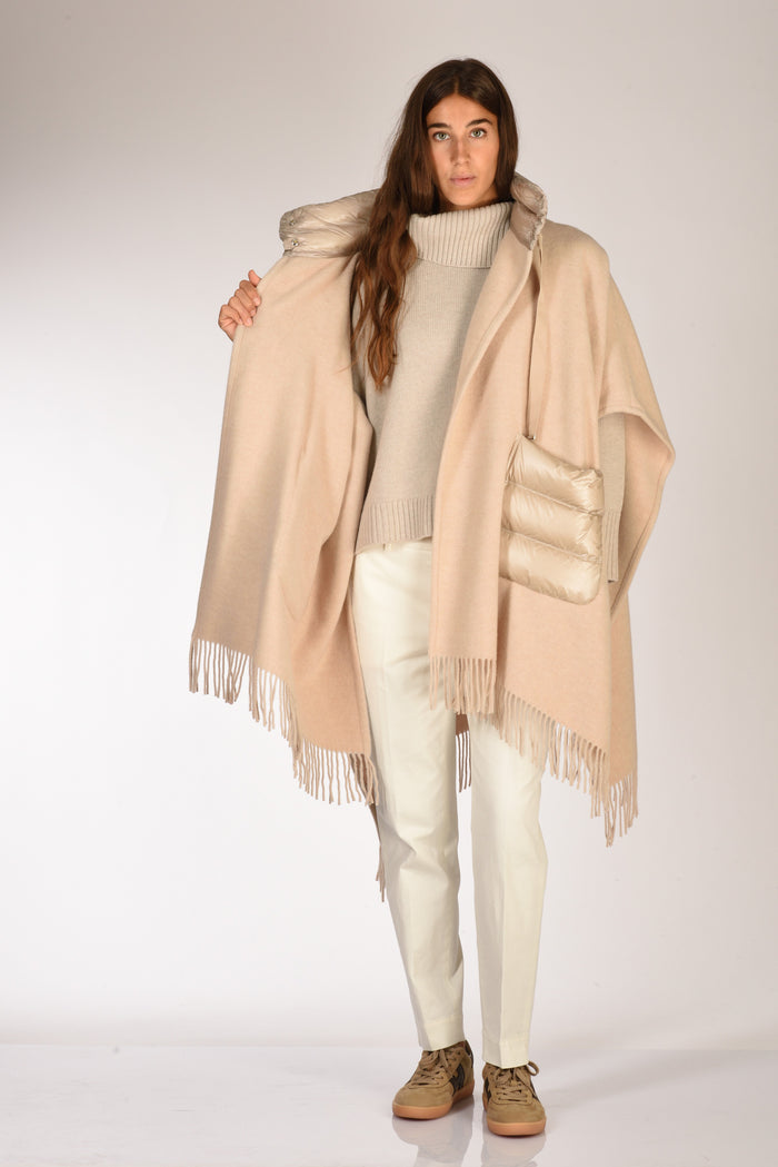 Herno Poncho Warmy Beige Donna - 7