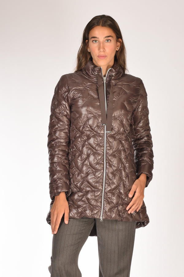 Herno Piumino Zip Marrone Donna