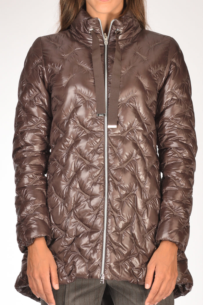 Herno Piumino Zip Marrone Donna - 3