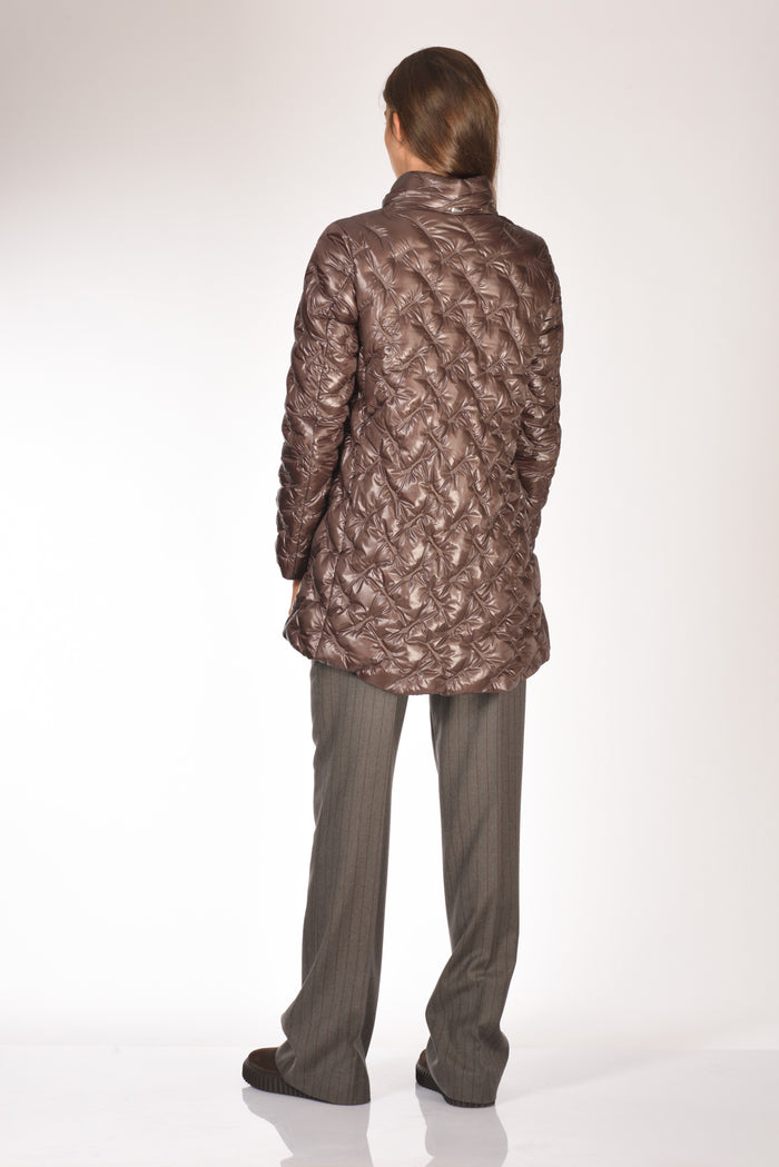 Herno Piumino Zip Marrone Donna - 5