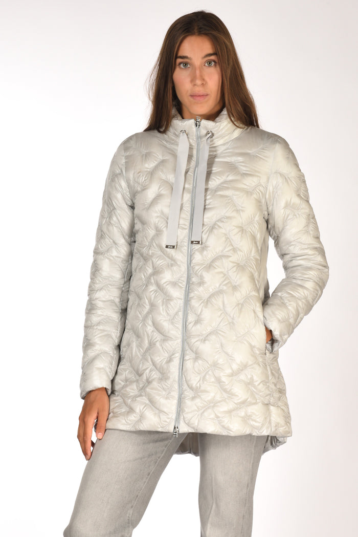 Herno Piumino Zip Grigio Chiarissimo Donna - 1