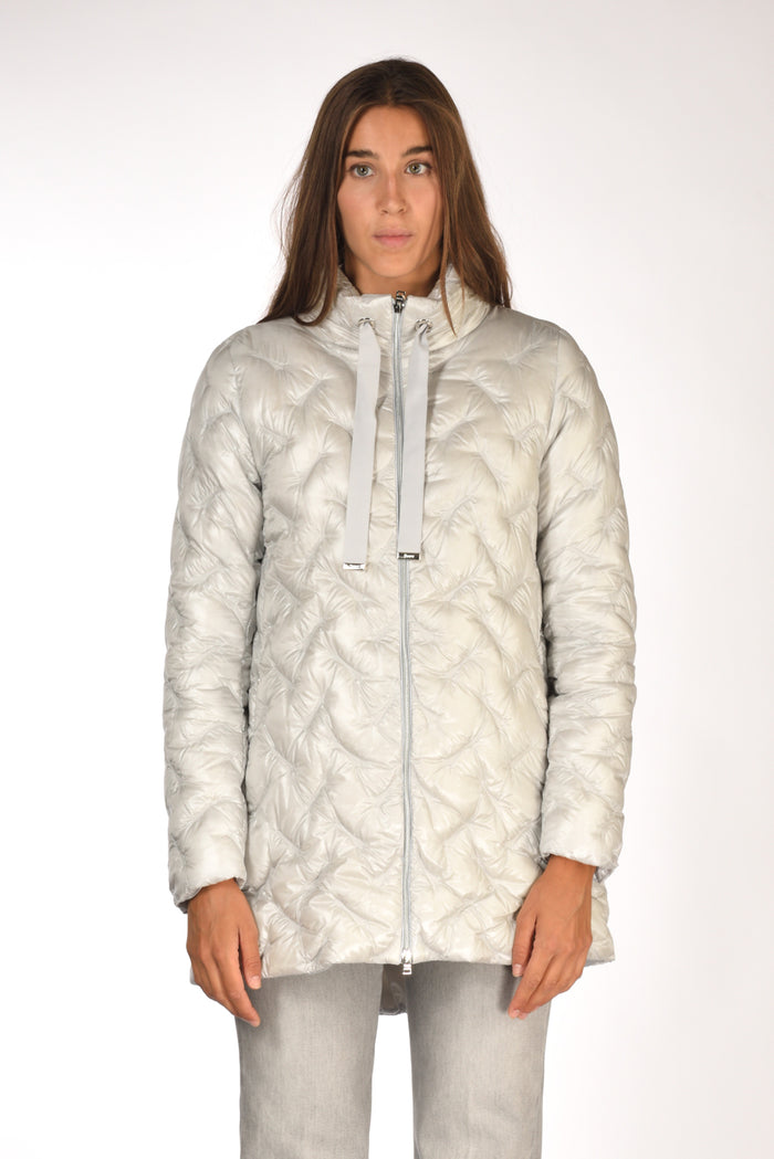 Herno Piumino Zip Grigio Chiarissimo Donna - 2