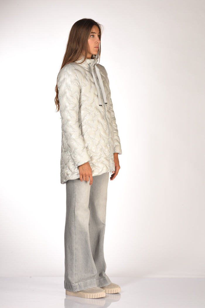 Herno Piumino Zip Grigio Chiarissimo Donna - 4