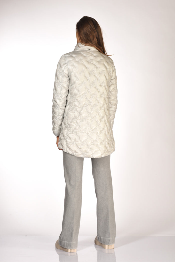 Herno Piumino Zip Grigio Chiarissimo Donna - 5