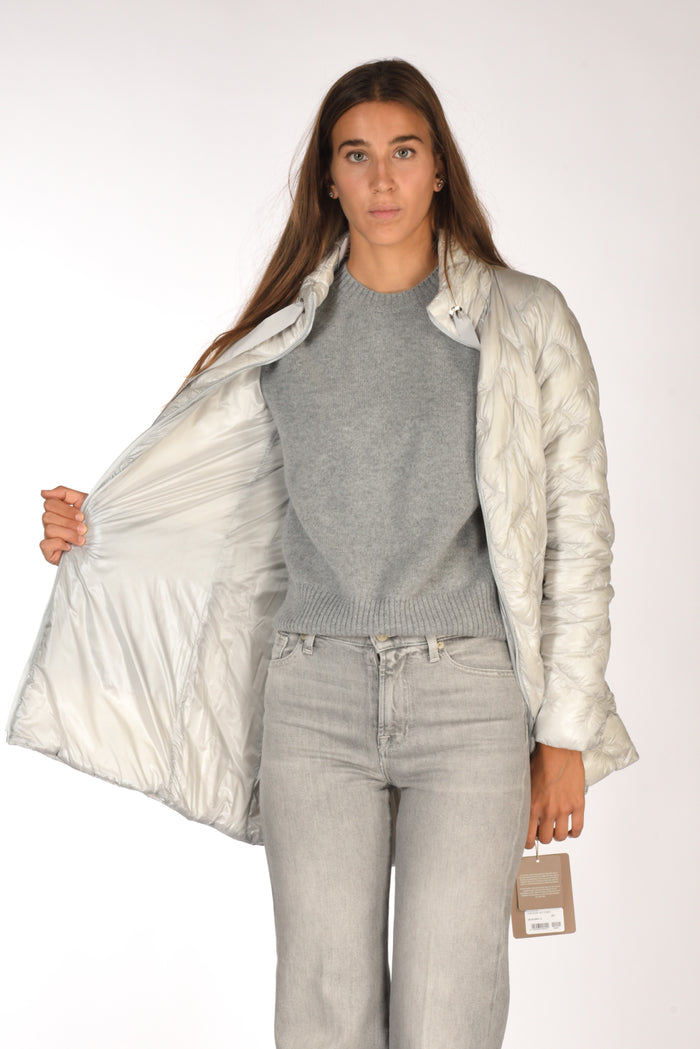 Herno Piumino Zip Grigio Chiarissimo Donna - 6