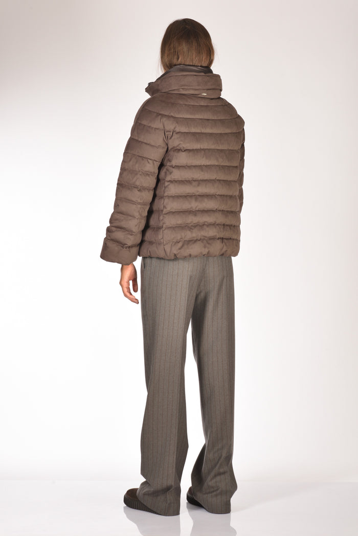 Herno Piumino Zip Marrone Donna - 5