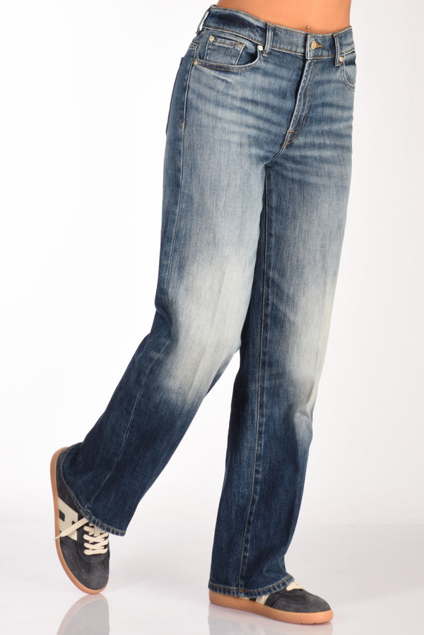 7 For All Mankind Jeans Stovepipe Blu Donna