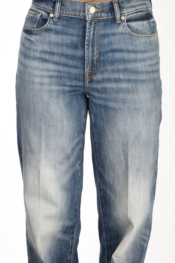 7 For All Mankind Jeans Stovepipe Blu Donna - 4