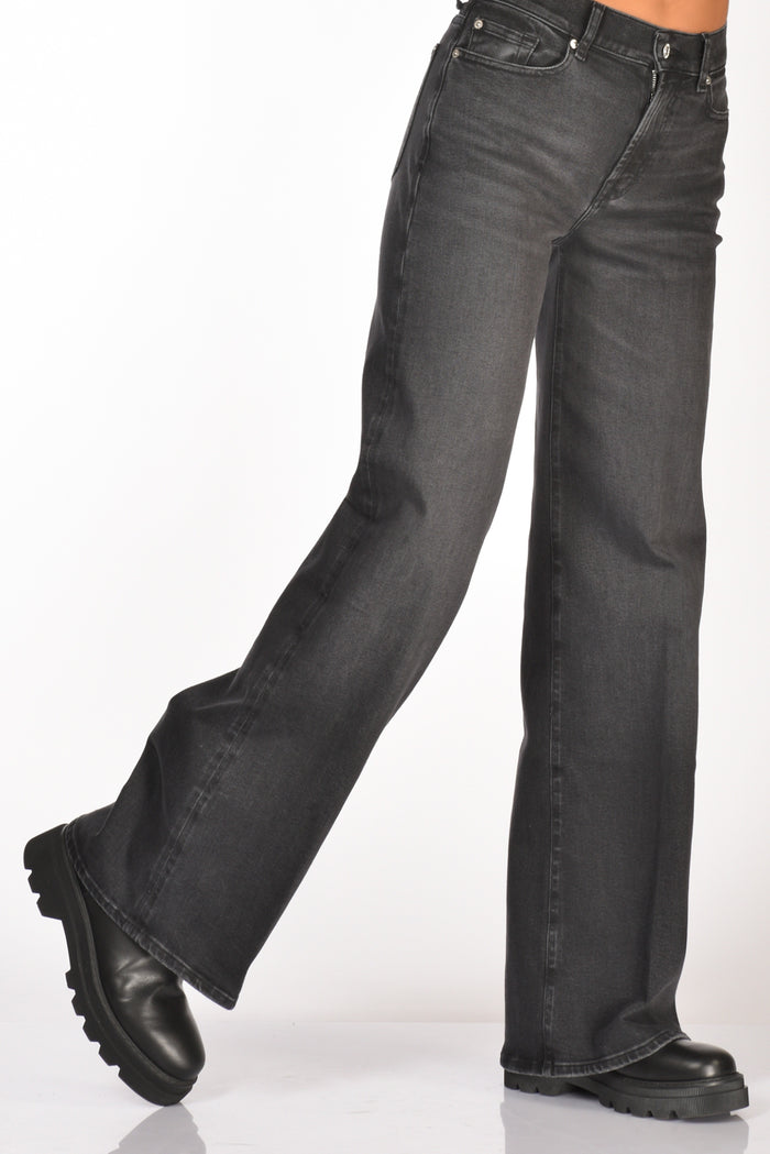 7 For All Mankind Jeans Lotta Grigio Scuro Donna - 1