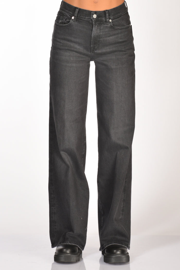 7 For All Mankind Jeans Lotta Grigio Scuro Donna - 3