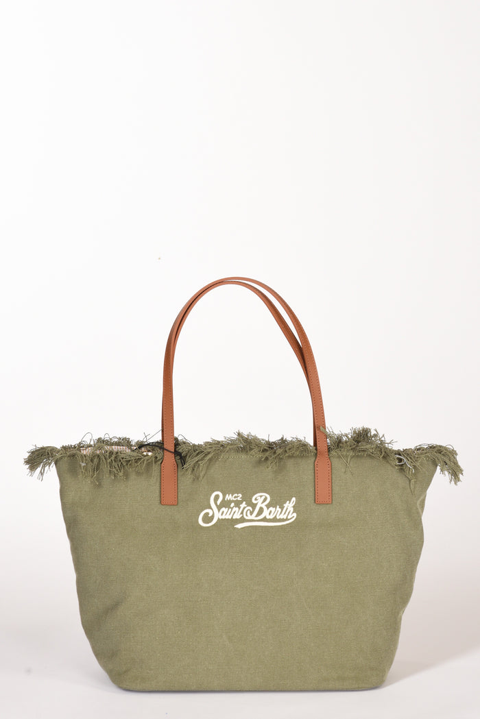 Mc2 Saint Barth Borsa City Bag Verde/marrone Donna - 1
