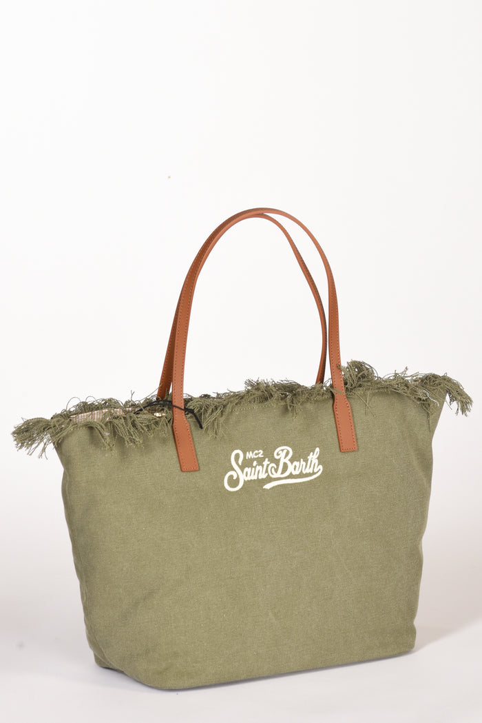 Mc2 Saint Barth Borsa City Bag Verde/marrone Donna - 3