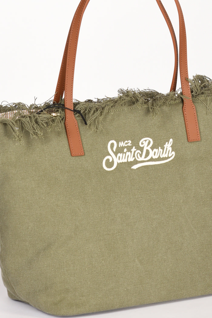 Mc2 Saint Barth Borsa City Bag Verde/marrone Donna - 4