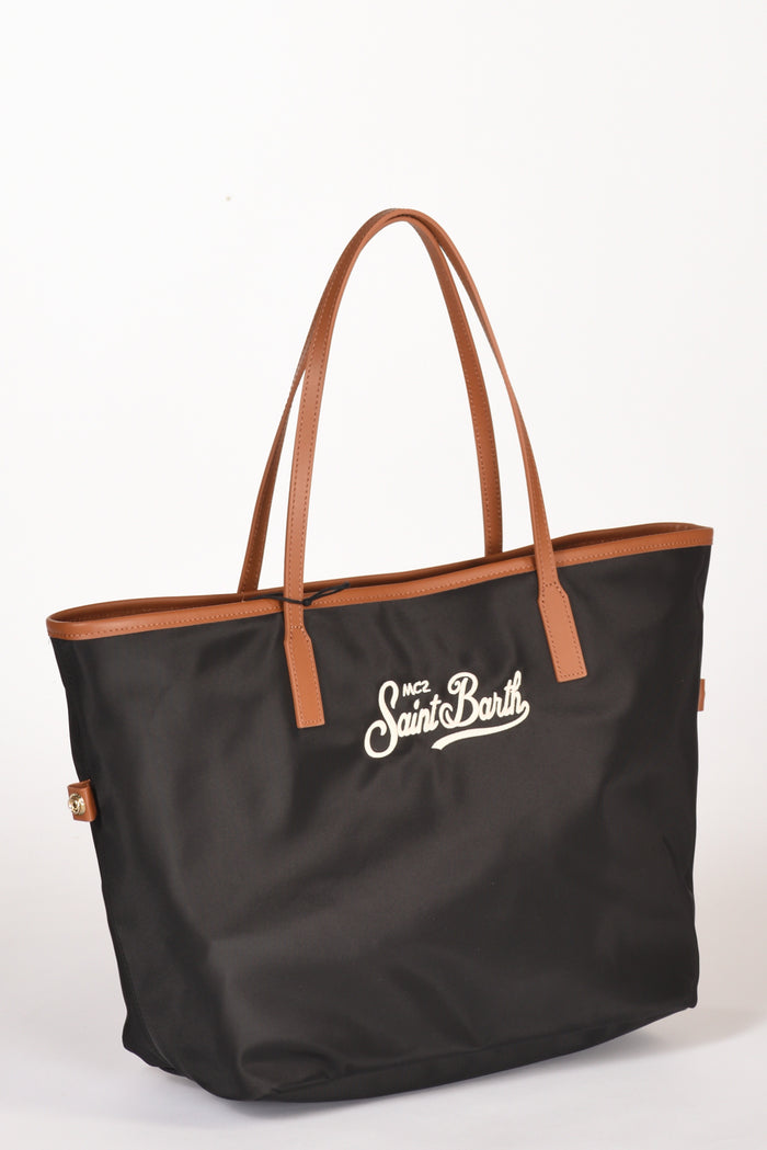 Mc2 Saint Barth Borsa City Bag Nero/marrone Chiaro Donna - 3