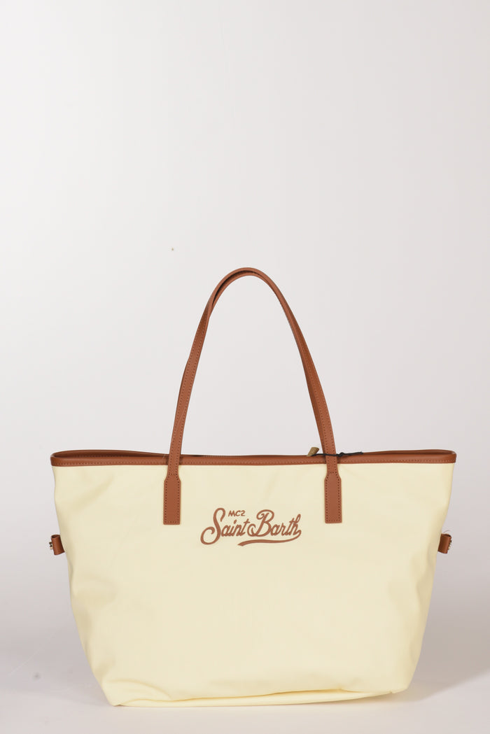 Mc2 Saint Barth Borsa City Bag Beige Chiaro/marrone Chiaro Donna - 1