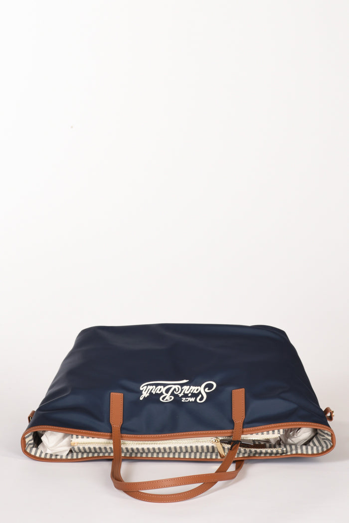 Mc2 Saint Barth Borsa City Bag Blu/marrone Donna - 6