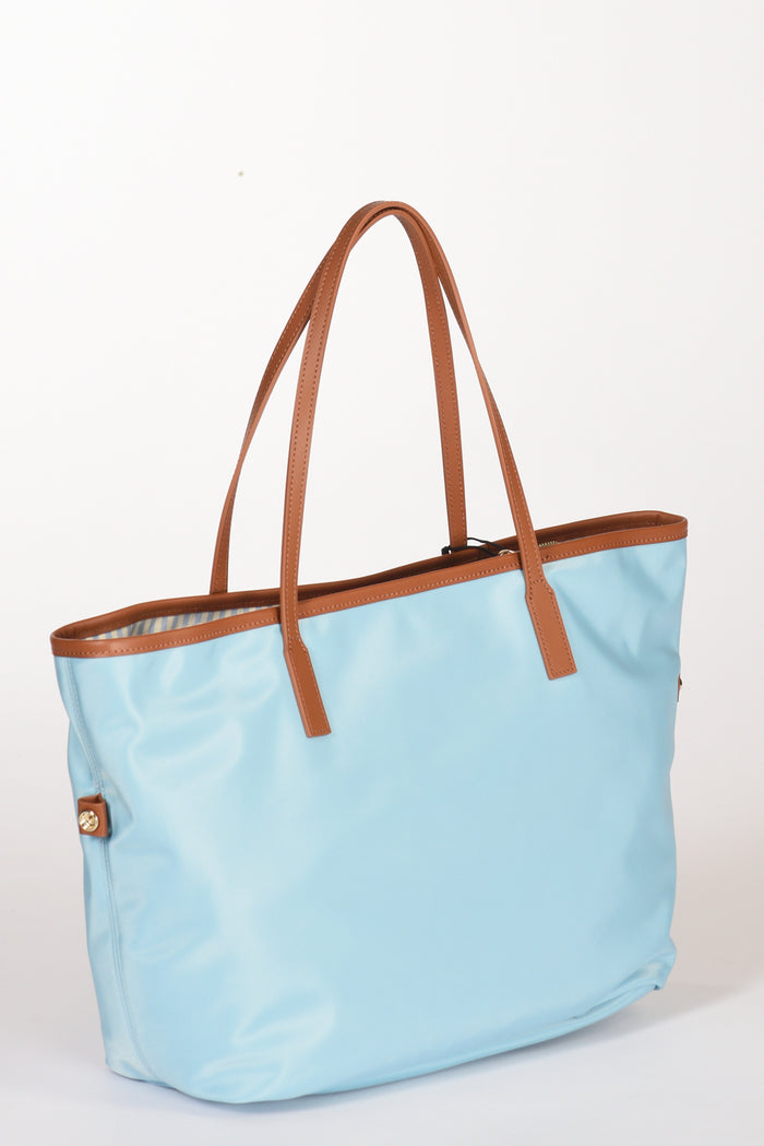 Mc2 Saint Barth Borsa City Bag Azzurro/marrone Chiaro Donna - 5