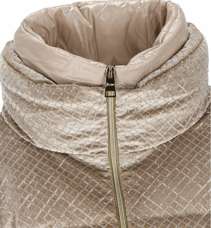 Herno Piumino Velvet Beige Donna - 4