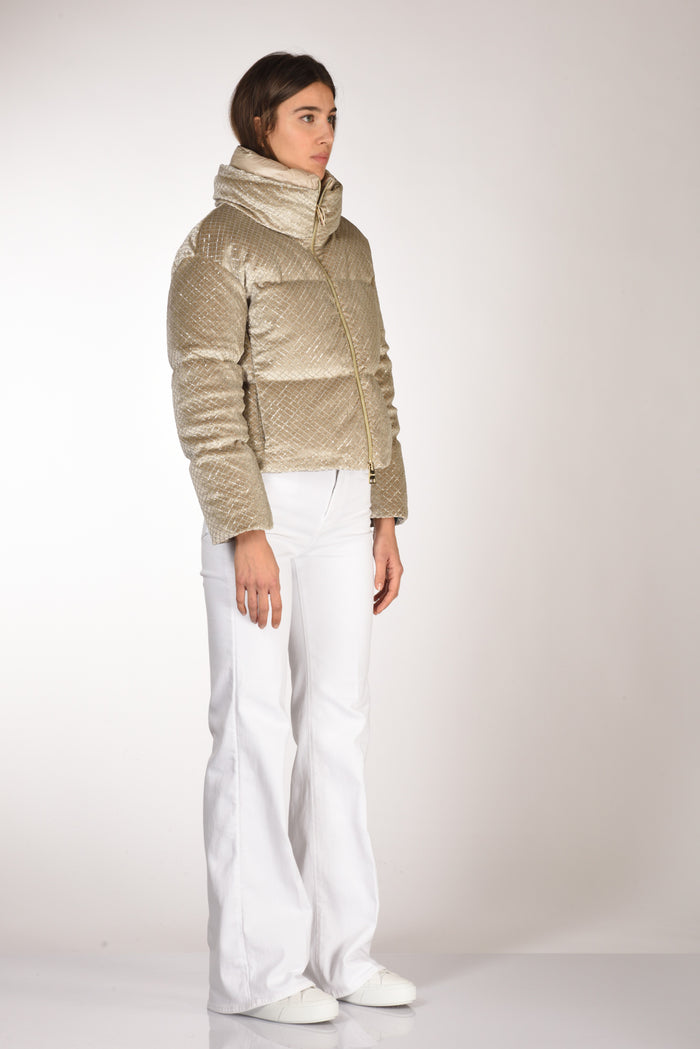 Herno Piumino Velvet Beige Donna - 4