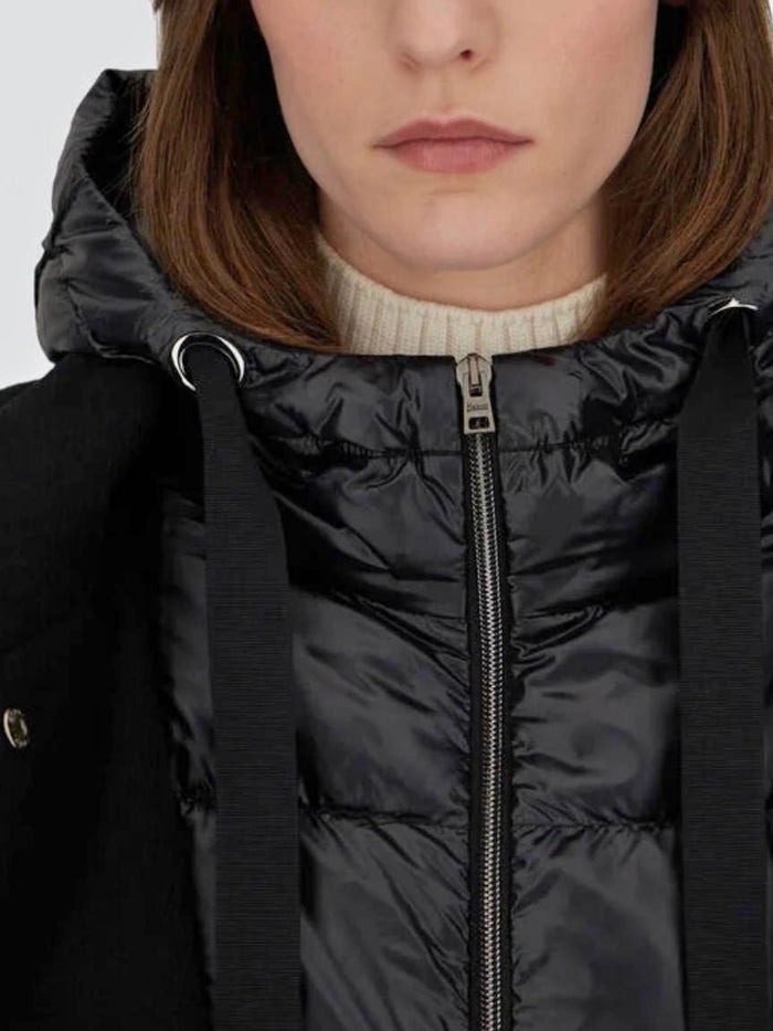Herno Piumino Bitessuto Nero Donna - 4