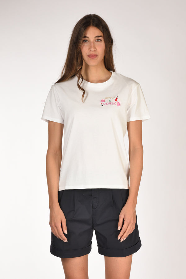 Mc2 Saint Barth Tshirt Emilie Bianco Donna-2