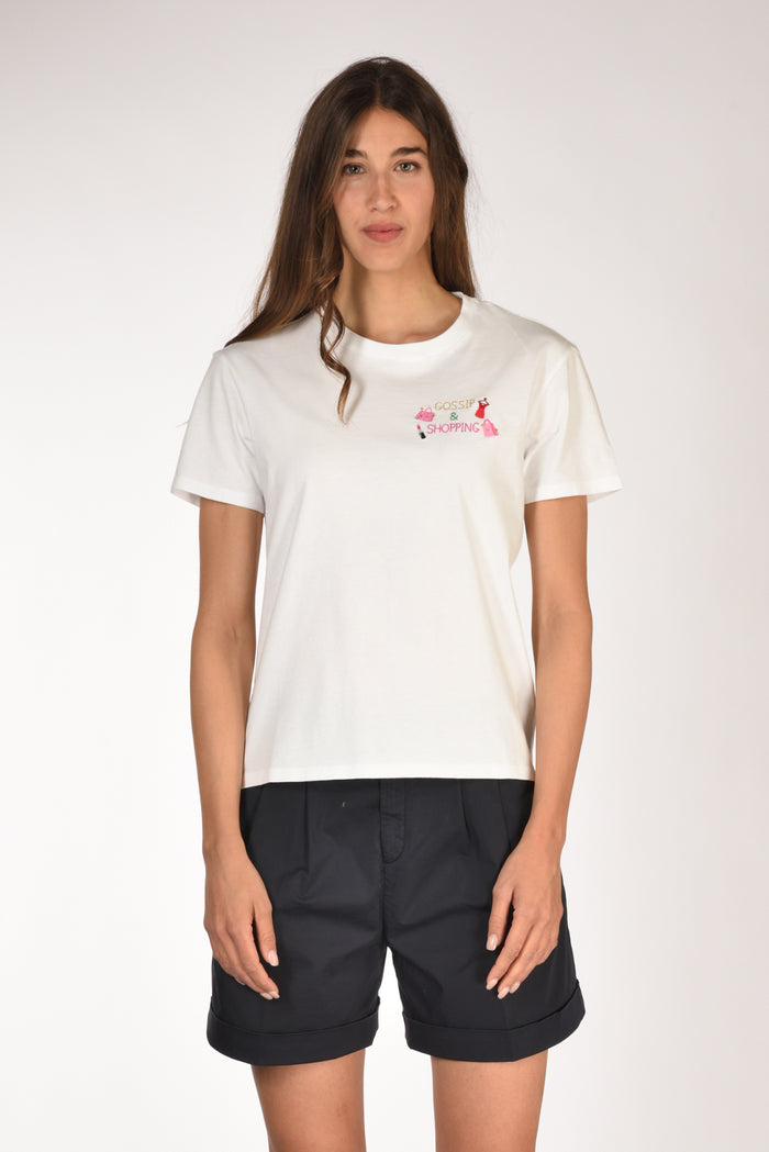 Mc2 Saint Barth Tshirt Emilie Bianco Donna - 2