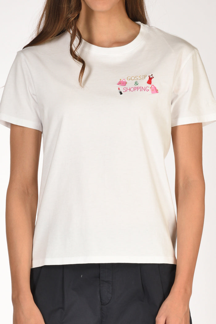 Mc2 Saint Barth Tshirt Emilie Bianco Donna - 3