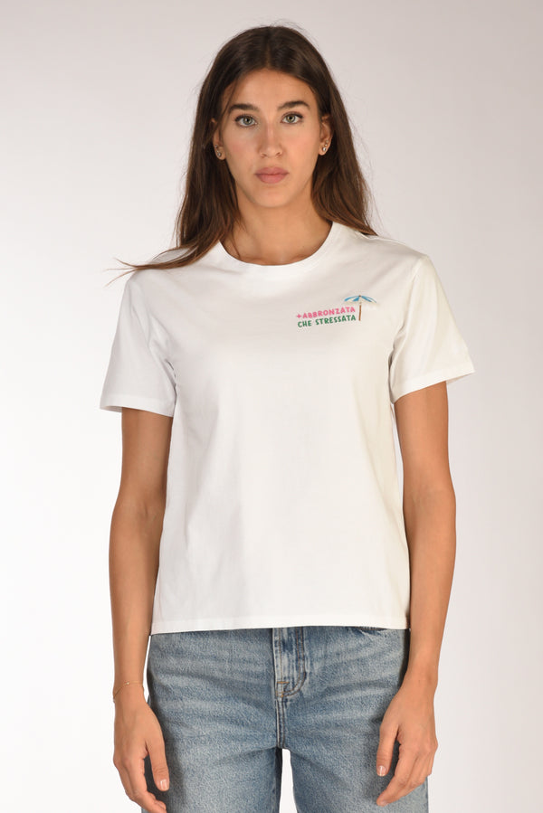 Mc2 Saint Barth Tshirt Emilie Bianco Donna-2