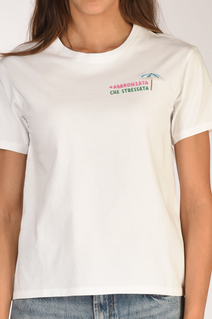 Mc2 Saint Barth Tshirt Emilie Bianco Donna - 3