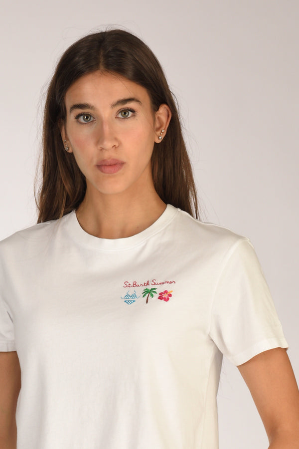 Mc2 Saint Barth Tshirt Emilie Bianco Donna