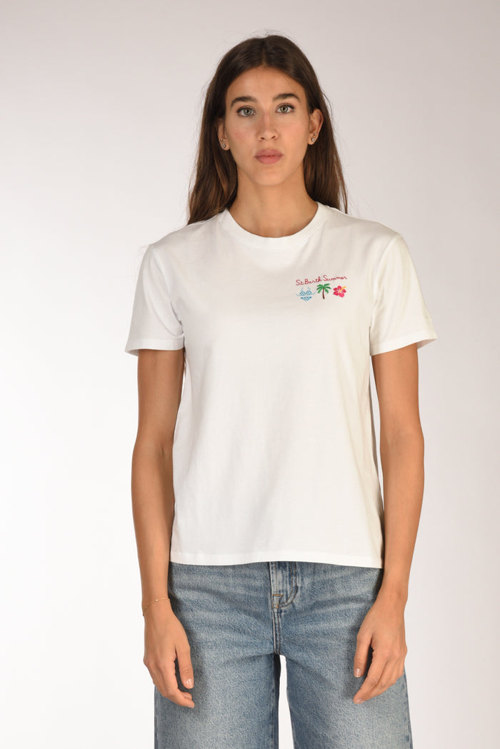 Mc2 Saint Barth Tshirt Emilie Bianco Donna - 2