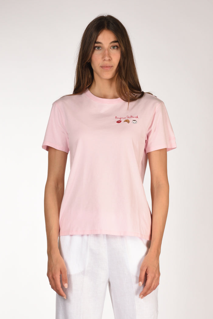 Mc2 Saint Barth Tshirt Emilie Rosa/bianco Donna - 2