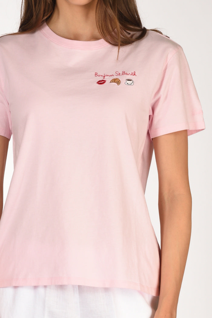 Mc2 Saint Barth Tshirt Emilie Rosa/bianco Donna - 3