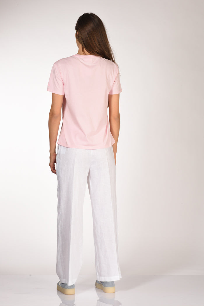 Mc2 Saint Barth Tshirt Emilie Rosa/bianco Donna - 5
