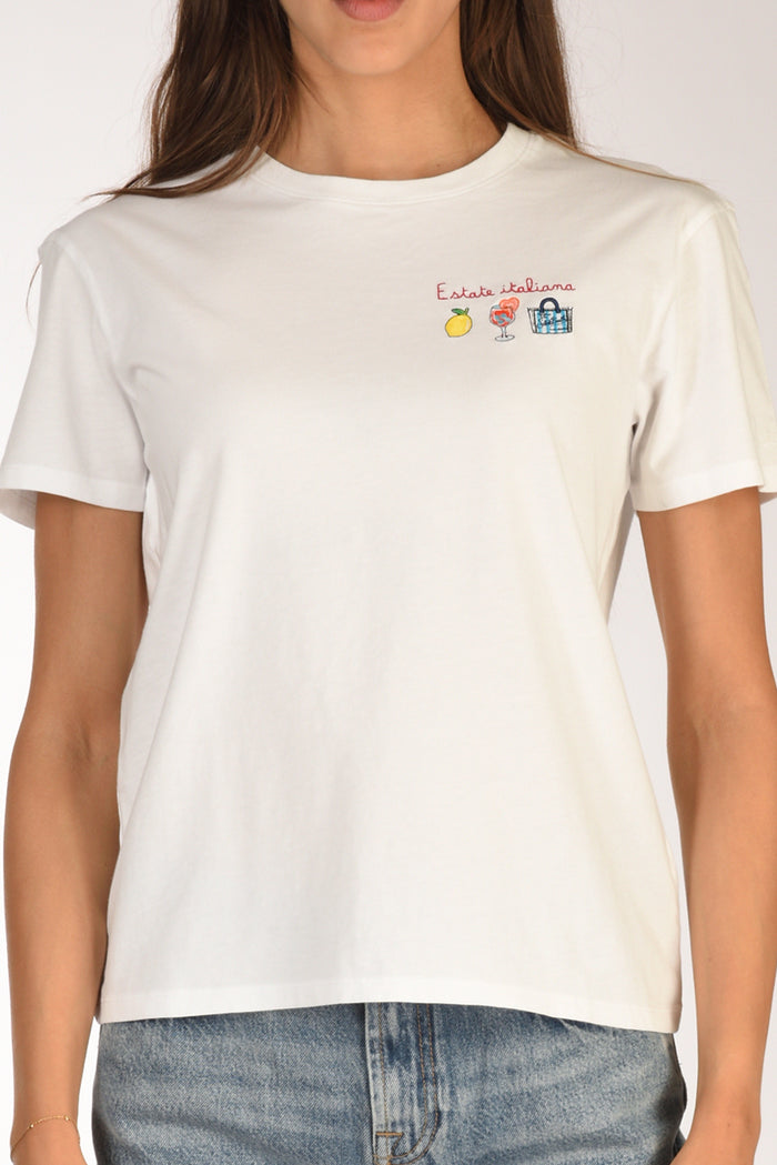 Mc2 Saint Barth Tshirt Emilie Bianco Donna - 3