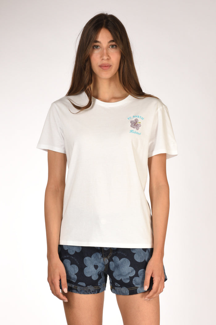 Mc2 Saint Barth Tshirt Emilie Bianco Donna - 2