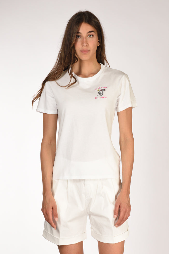 Mc2 Saint Barth Tshirt Emilie Bianco Donna - 2