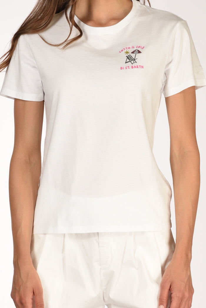 Mc2 Saint Barth Tshirt Emilie Bianco Donna - 3